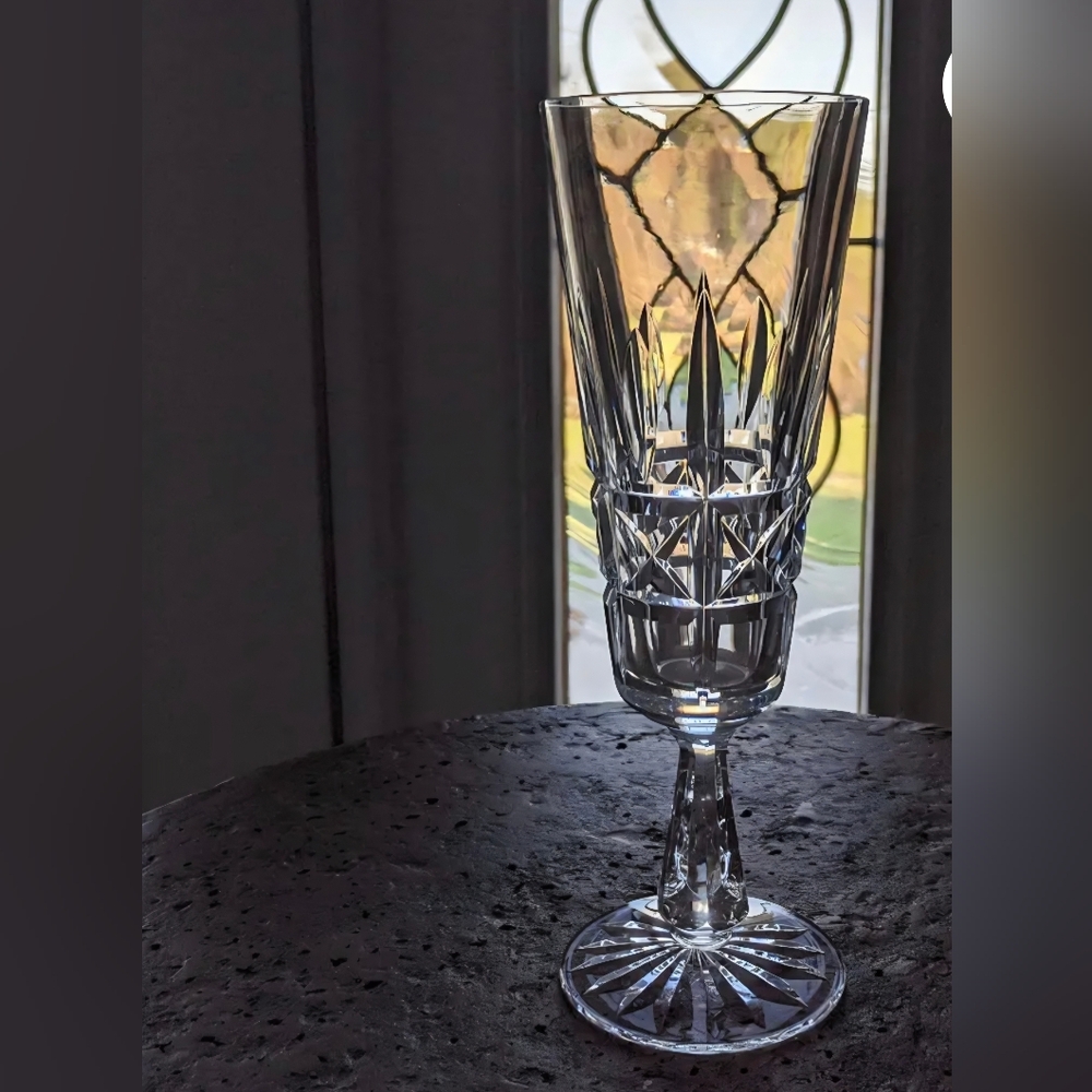 Waterford Crystal Kylemore Fluted Champagne Glass, Rare Discontinued